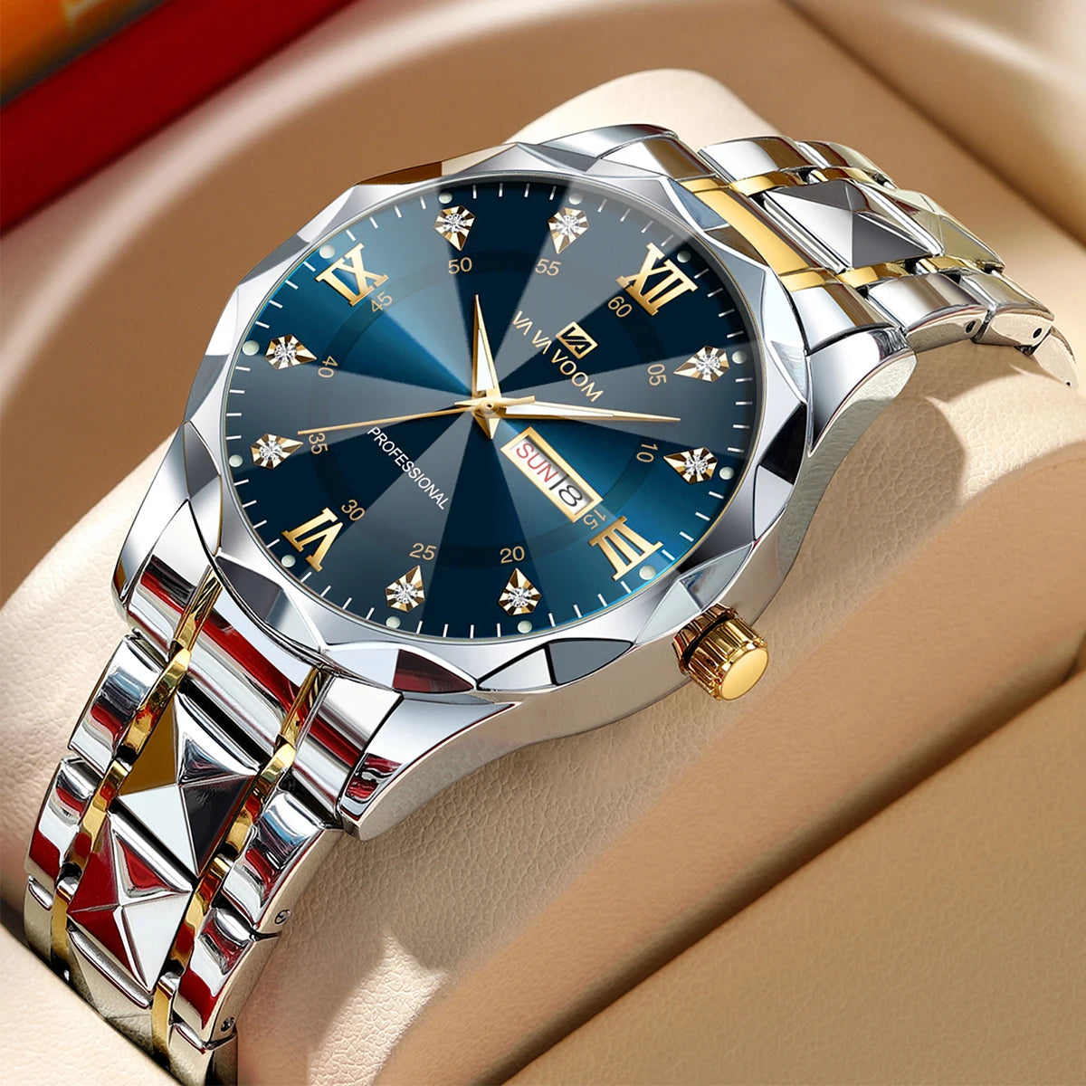 Solura Prestige – Blue-Gold Quartz, Luminous