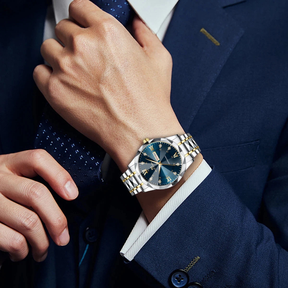 Solura Prestige – Blue-Gold Quartz, Luminous