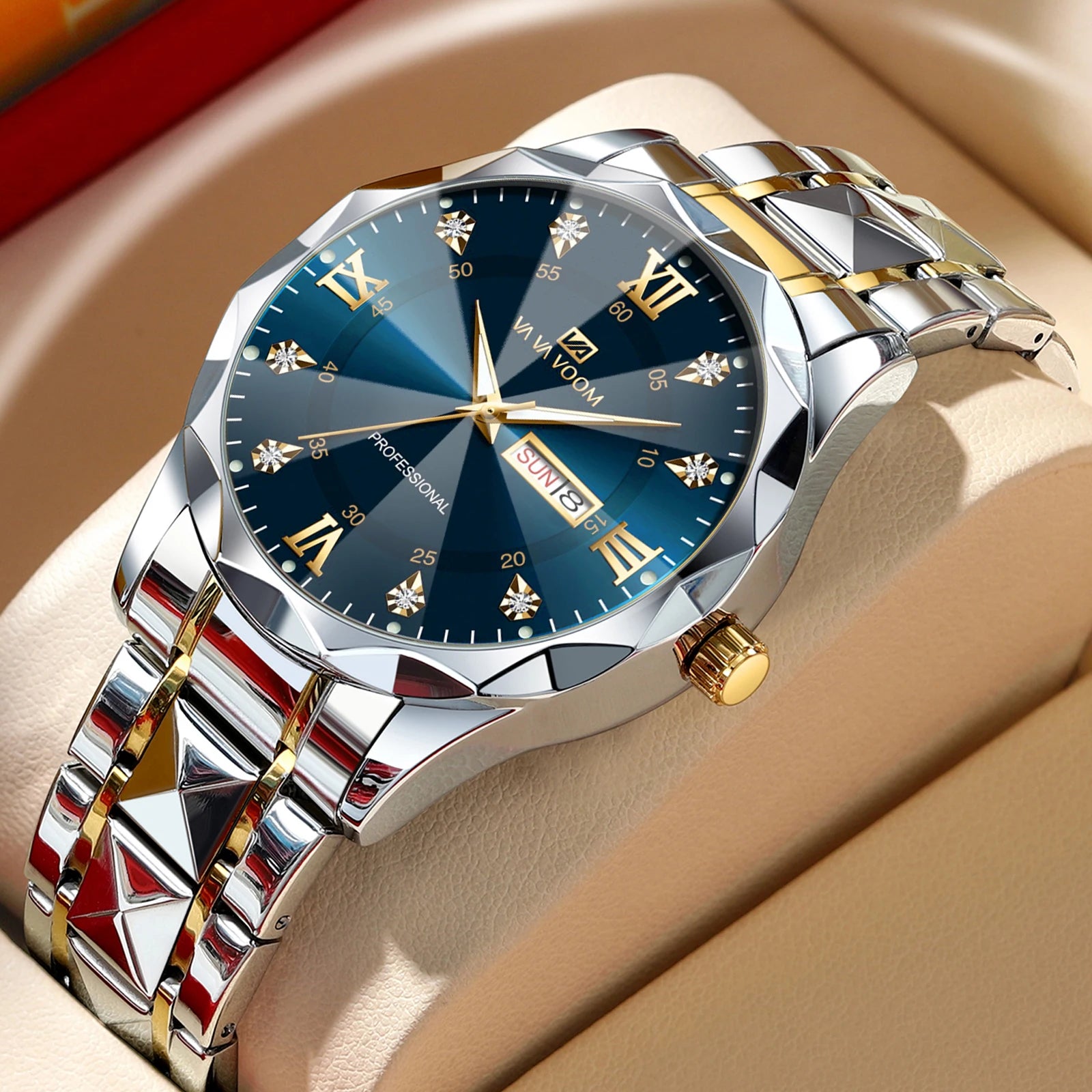 Solura Prestige – Blue-Gold Quartz, Luminous