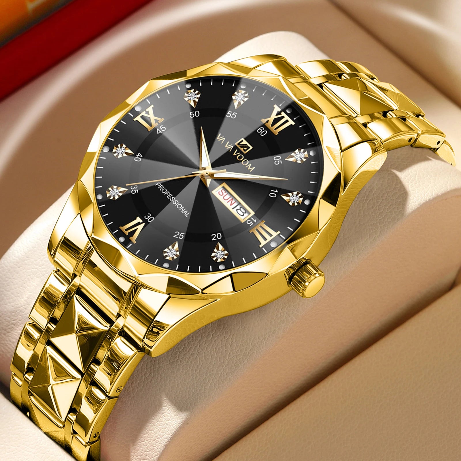 Solura Prestige – Blue-Gold Quartz, Luminous