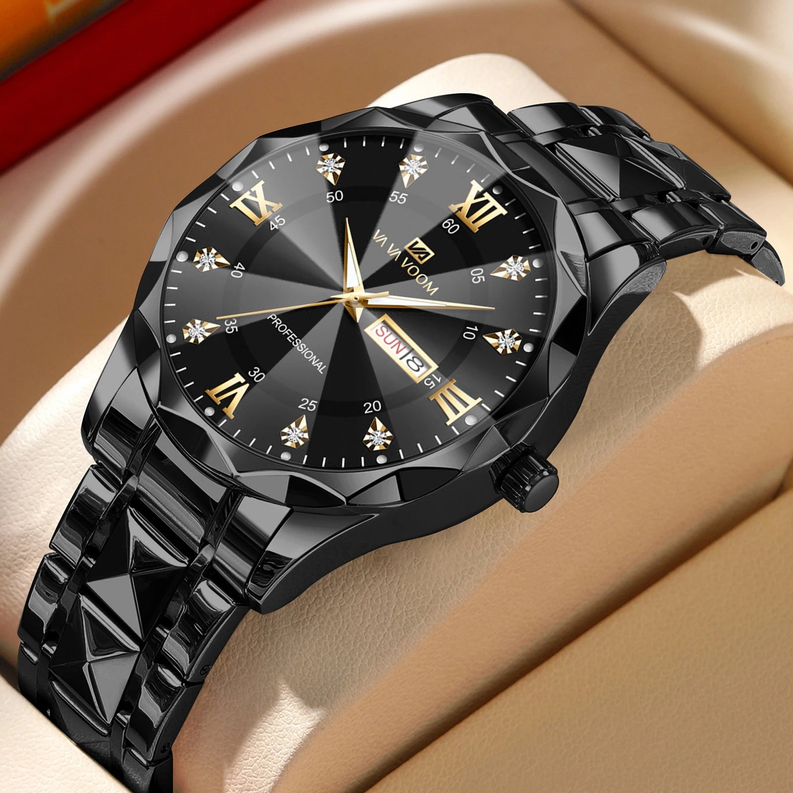 Solura Prestige – Blue-Gold Quartz, Luminous