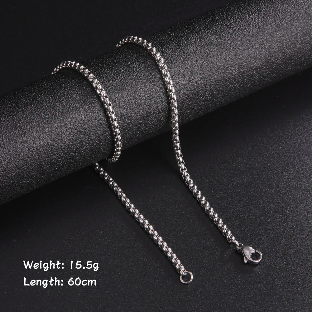 60cm Chain Necklace Stainless Steel