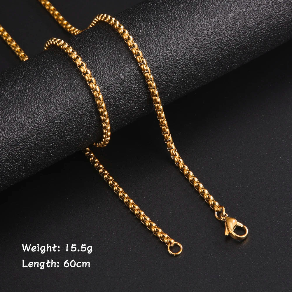 60cm Chain Necklace Stainless Steel